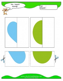 Kes Yapıştır Çalışma Sayfaları